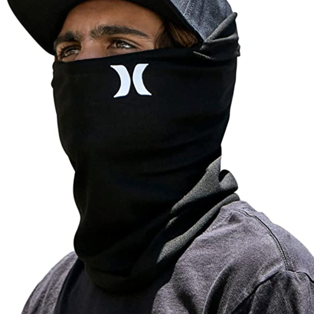 NEW Hurley Multipurpose Lightweight Neck Gaiter Face Mask Moisture Wicking Tech